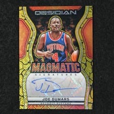 2024-25 Panini Obsidian Magmatic Signatures Joe Dumars #MS-JOE card