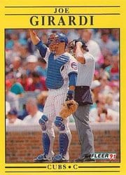 1991 Fleer Base Set Joe Girardi #421 card