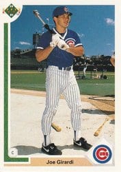 1991 Upper Deck Base Set Joe Girardi #113 card