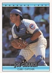 1992 Donruss Base Set Joe Girardi #175 card
