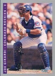 1993 Fleer Base Set Joe Girardi #410 card
