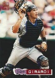 1994 Stadium Club Base Set Joe Girardi #323 card