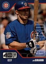 2002 Upper Deck 40-Man Base Set Joe Girardi #615 card