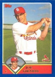 2003 Topps Base Set Joe Girardi #521 card