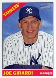 2015 Topps Heritage Base Set Joe Girardi #296 card