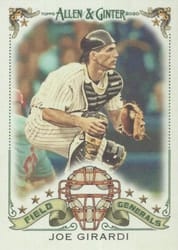 2020 Topps Allen & Ginter Field Generals Joe Girardi #FG-6 card