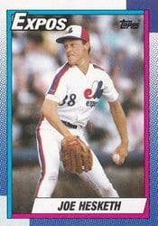 1990 Topps Base Set Joe Hesketh #24 card