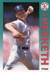 1992 Fleer Base Set Joe Hesketh #40 card