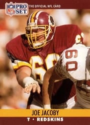 1990 Pro Set Base Set Joe Jacoby #664 card
