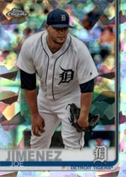 2019 Topps Chrome Sapphire Edition Base Set Joe Jimenez #217 card
