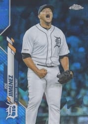 2020 Topps Chrome Update Sapphire Edition Base Set Joe Jimenez #U-78 card