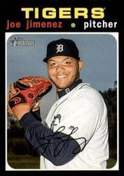 2020 Topps Heritage Base Set Joe Jimenez #253 card