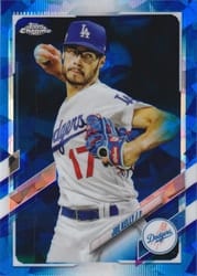 2021 Topps Chrome Update Sapphire Edition Base Set Joe Kelly #US90 card