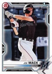 2021 Bowman Draft Base Set Joe Mack #BD-159 card