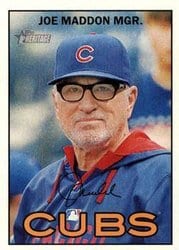 2016 Topps Heritage Base Set Joe Maddon #263 card