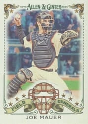 2020 Topps Allen & Ginter Field Generals Joe Mauer #FG-8 card