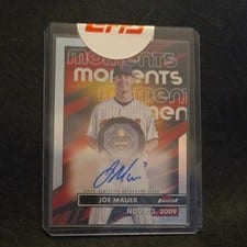 2023 Finest Moments Autographs Joe Mauer #FMA-JM card