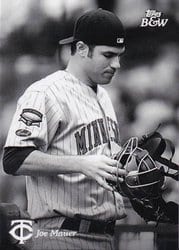 2023 Topps Black & White Base Set Joe Mauer #13 card