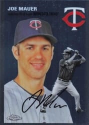 2023 Topps Chrome Platinum Anniversary Base Set Joe Mauer #429 card