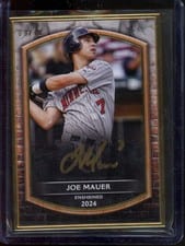 2025 Topps Museum Collection Framed HOF Autographs Joe Mauer #HOF-JM card