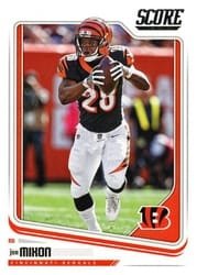 2018 Score Base Set Joe Mixon #66 card