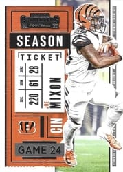2020 Panini Contenders Base Set Joe Mixon #85 card