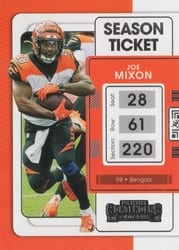2021 Panini Contenders Base Set Joe Mixon #21 card