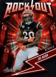 2023 Panini Absolute Rock Out Joe Mixon #18 card