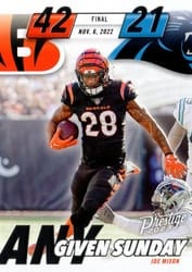 2023 Panini Prestige Any Given Sunday Joe Mixon #9 card