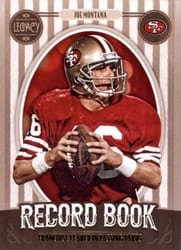 2019 Panini Legacy Record Book Joe Montana #RB-JM card