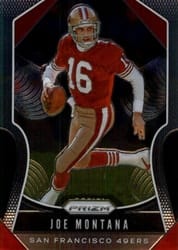 2019 Panini Prizm Base Set Joe Montana #292 card