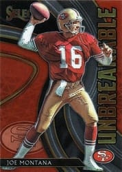 2020 Panini Select Unbreakable Joe Montana #U7 card