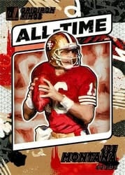 2021 Donruss All-Time Gridiron Kings Joe Montana #AT-3 card