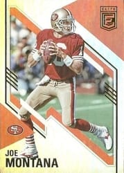 2021 Donruss Elite Base Set Joe Montana #99 card