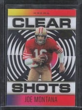 2021 Panini Illusions Clear Shots Signatures Joe Montana #CS-12 card