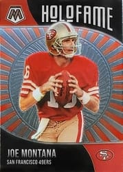 2021 Panini Mosaic HoloFame Joe Montana #5 card