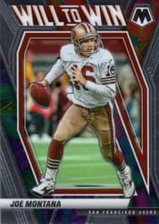 2021 Panini Mosaic Will to Win Joe Montana #16 card