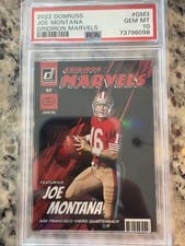 2022 Donruss Gridiron Marvels Joe Montana #GM-3 card
