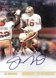 2022 Panini Certified Field Level Signatures Joe Montana #FLS-JM card