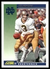 2022 Panini Chronicles Draft Picks Score Retro Joe Montana #18 card