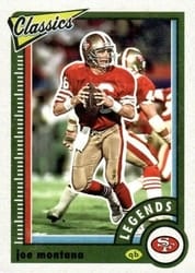 2022 Panini Classics Base Set Joe Montana #101 card