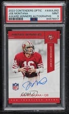 2022 Panini Contenders Optic Award Winners Autographs Joe Montana #AWA-JM2 card