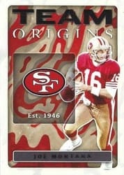 2022 Panini Origins Team Origins Joe Montana #TO-2 card