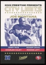 2022 Panini Prestige City Limits Joe Montana #CL-9 card