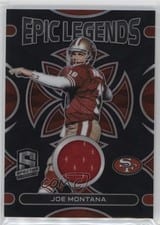 2022 Panini Spectra Epic Legends Materials Joe Montana #ELM-JMO card