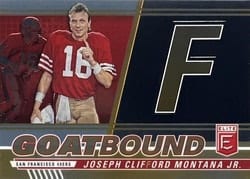 2023 Donruss Elite GOATBound Joe Montana #GB-JM11 card