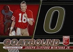 2023 Donruss Elite GOATBound Joe Montana #GB-JM16 card