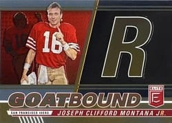 2023 Donruss Elite GOATBound Joe Montana #GB-JM23 card
