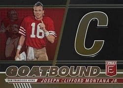 2023 Donruss Elite GOATBound Joe Montana #GB-JM7 card