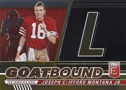 2023 Donruss Elite GOATBound Joe Montana #GB-JM8 card